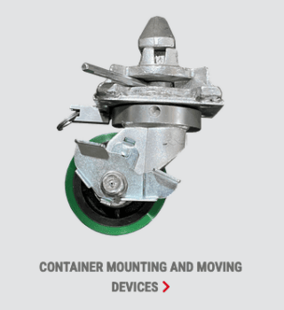 Container mounting and moving accessories